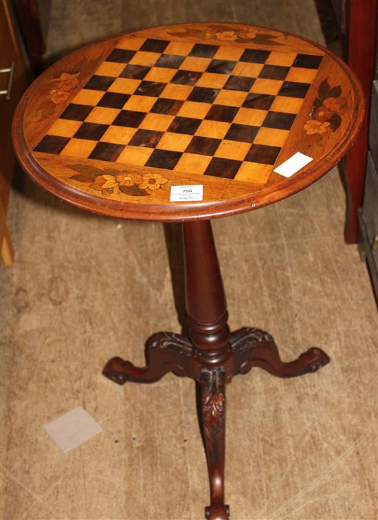 Victorian circular games top table